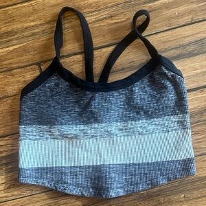 FP Movement by Free People Black and Gray Sports Bra